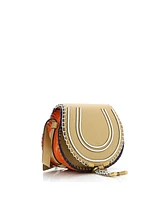 Pre-Owned Chloe Small Marcie Crossbody Bag Leather with Constrast Stitch Detail