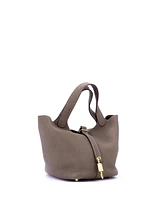 Pre-Owned Hermes Pm Picotin Lock Bag Clemence