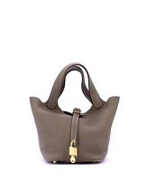 Pre-Owned Hermes Pm Picotin Lock Bag Clemence