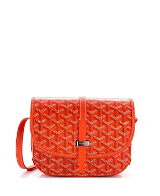 Pre-Owned Goyard Pm Belvedere Ii Messenger Bag Coated Canvas