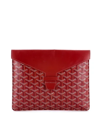 Pre-Owned Goyard Mm Camondo Horizontal Clutch Ii Coated Canvas