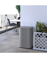 13 Gal./50 Liter Stainless Steel Rectangular Motion Sensor Trash Can for Kitchen