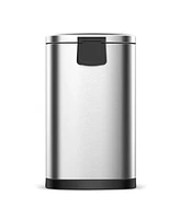 3.2 Gal./12 Liter Stainless Steel Semi-round Step-on Trash Can for Bathroom and Office