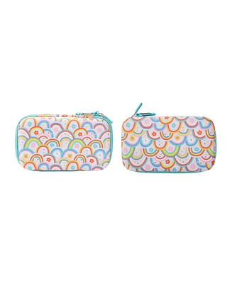 Generic Rainbow Collage Eva Hard-Side Utility Case With Carabiner