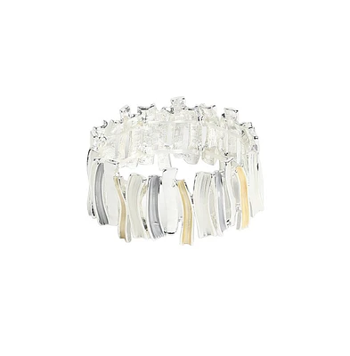 Sohi Metallic-Ridge Bangle Bracelet