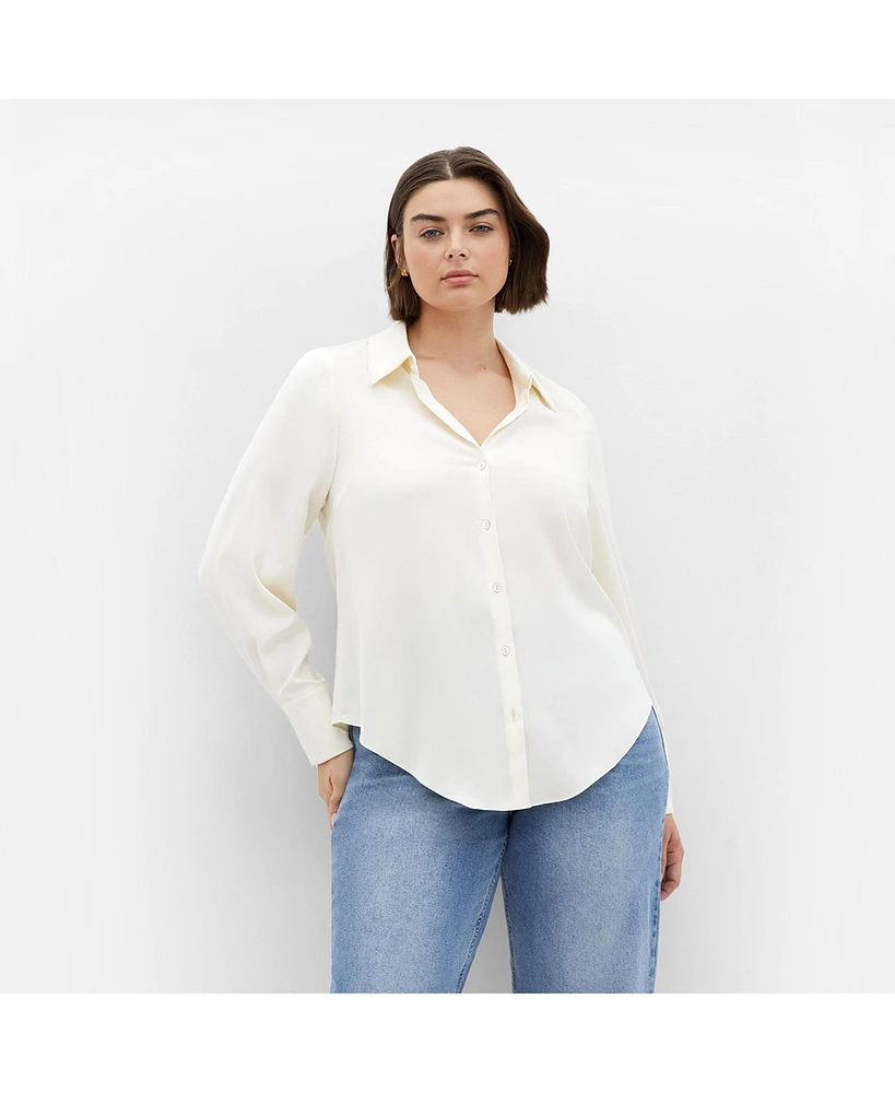 City Chic Plus Manor Road Shirt