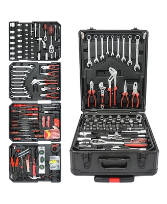 Gouun Compact 4-Tier Tool Chest with Wheels and Locking Design