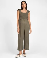 Seraphine Women's Maternity Linen Blend Jumpsuit