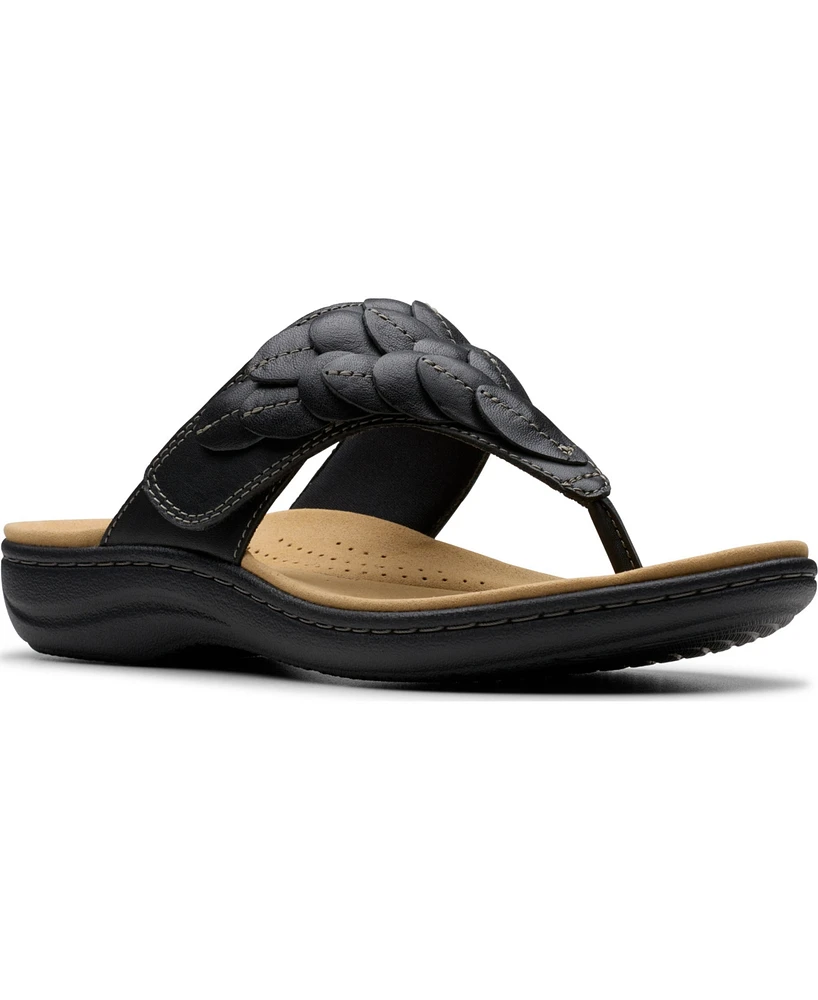 Clarks Collection Women's Laurieann Palm Flip-Flop Sandals