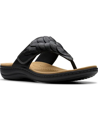 Clarks Collection Women's Laurieann Palm Flip-Flop Sandals