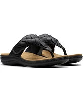 Clarks Collection Women's Laurieann Palm Flip-Flop Sandals