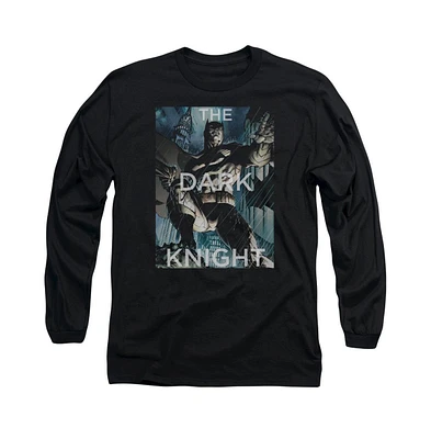 Batman Men's Fighting The Storm Long Sleeve Adult Tee / T-Shirt