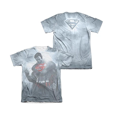 Superman Men's Light Of The Sun (Front/Back Print) Adult 65/35 Poly/Cotton Short Sleeve Tee / T-Shirt