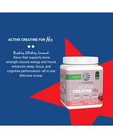 Sunwarrior Active Creatine Powder, Creatine Monohydrate for Muscle Building Support, Raspberry Flavor, 350gm
