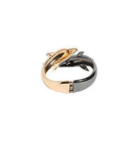 Sohi Contrast Whale Bangle Bracelet