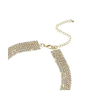 Sohi Teardrop Stone Statement Necklace