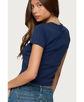 Edikted Women's Bluberry Patch T Shirt