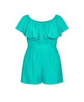 City Chic Plus Serene Playsuit
