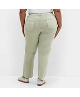 City Chic Plus Harley Fit Clover Row Straight Jean
