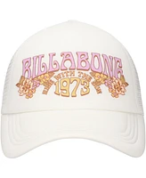 Billabong Women's White Across Waves Trucker Adjustable Hat