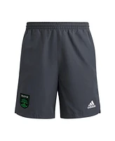 Adidas Men's Gray Austin Fc 2025 Travel Shorts