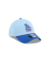 New Era Men's Light Blue/Blue Los Angeles Dodgers 2025 Fourth of July 39THIRTY Flex Hat