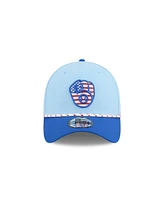 New Era Men's Light Blue/Blue Milwaukee Brewers 2025 Fourth of July 39THIRTY Flex Hat