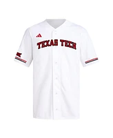 Adidas Men's White Texas Tech Red Raiders Replica Baseball Jersey