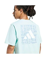 Adidas Men's Aqua Juventus Jersey Hook T-Shirt