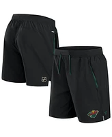 Fanatics Men's Black Minnesota Wild Authentic Pro Rink Performance Shorts