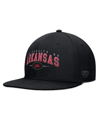 Top of the World Men's Black Arkansas Razorbacks Bullpen Snapback Hat