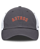 Nike Men's Gray Houston Astros Wordmark Club Adjustable Trucker Hat