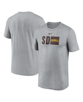Nike Men's Heather Gray San Diego Padres Tricode Legend Performance T-Shirt