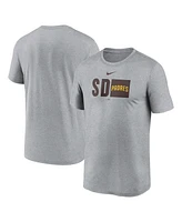 Nike Men's Heather Gray San Diego Padres Tricode Legend Performance T-Shirt