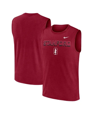 Nike Men's Cardinal Stanford Primetime Tricode Legend Performance Tank Top