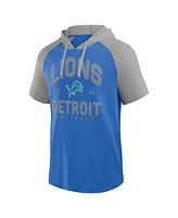 Logo Athletic Men's Blue Detroit Lions Prime Hoodie T-Shirt