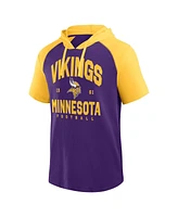 Logo Athletic Men's Purple Minnesota Vikings Prime Hoodie T-Shirt
