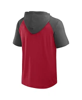 Logo Athletic Men's Red Tampa Bay Buccaneers Prime Hoodie T-Shirt