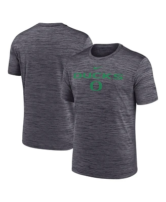 Nike Men's Heather Black Oregon Ducks 2025 Sideline Velocity Performance T-Shirt