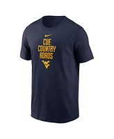 Nike Men's Navy West Virginia Mountaineers 2025 Sideline Mantra Performance T-Shirt