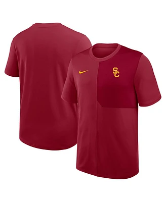 Nike Men's Cardinal Usc Trojans 2025 Sideline Uv Performance Coach T-Shirt