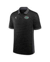 Jordan Men's Black Florida Gators 2025 Early Season Coaches Sideline Victory Stripe Performance Polo Shirt