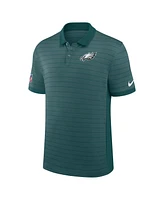 Nike Men's Midnight Green Philadelphia Eagles Sideline Victory Stripe Performance Polo Shirt