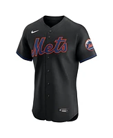 Nike Men's Black New York Mets Alternate Elite Jersey