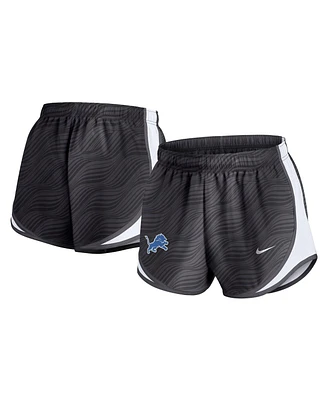 Nike Women's Anthracite Detroit Lions Tempo Performance Shorts