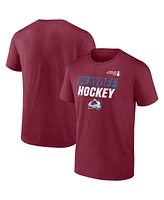 Fanatics Men's Burgundy Colorado Avalanche 2025 Stanley Cup Playoffs Breakout T-Shirt
