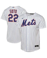 Nike Big Boys and Girls Juan Soto White New York Mets Home Replica Jersey