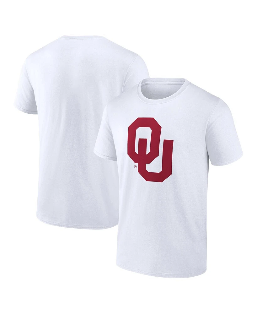 Fanatics Men's White Oklahoma Sooners Primary Logo T-Shirt