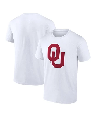 Fanatics Men's White Oklahoma Sooners Primary Logo T-Shirt