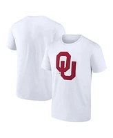 Fanatics Men's White Oklahoma Sooners Primary Logo T-Shirt